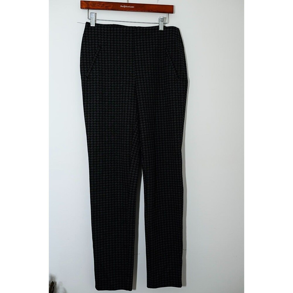 Chico's Houndstooth pull on pants elastic waist office casual Size 0.5 S 6